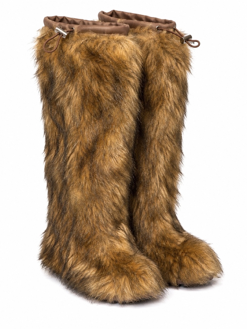 Rare Vintage Prada Brown Faux Fur Tall Boot